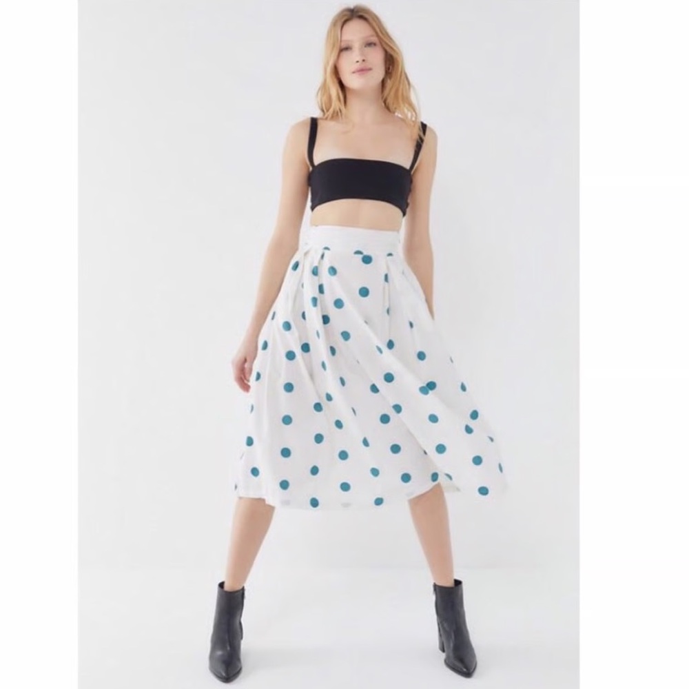 SOLD💙NWT Urban Outfitters Polka Dot Midi Skirt